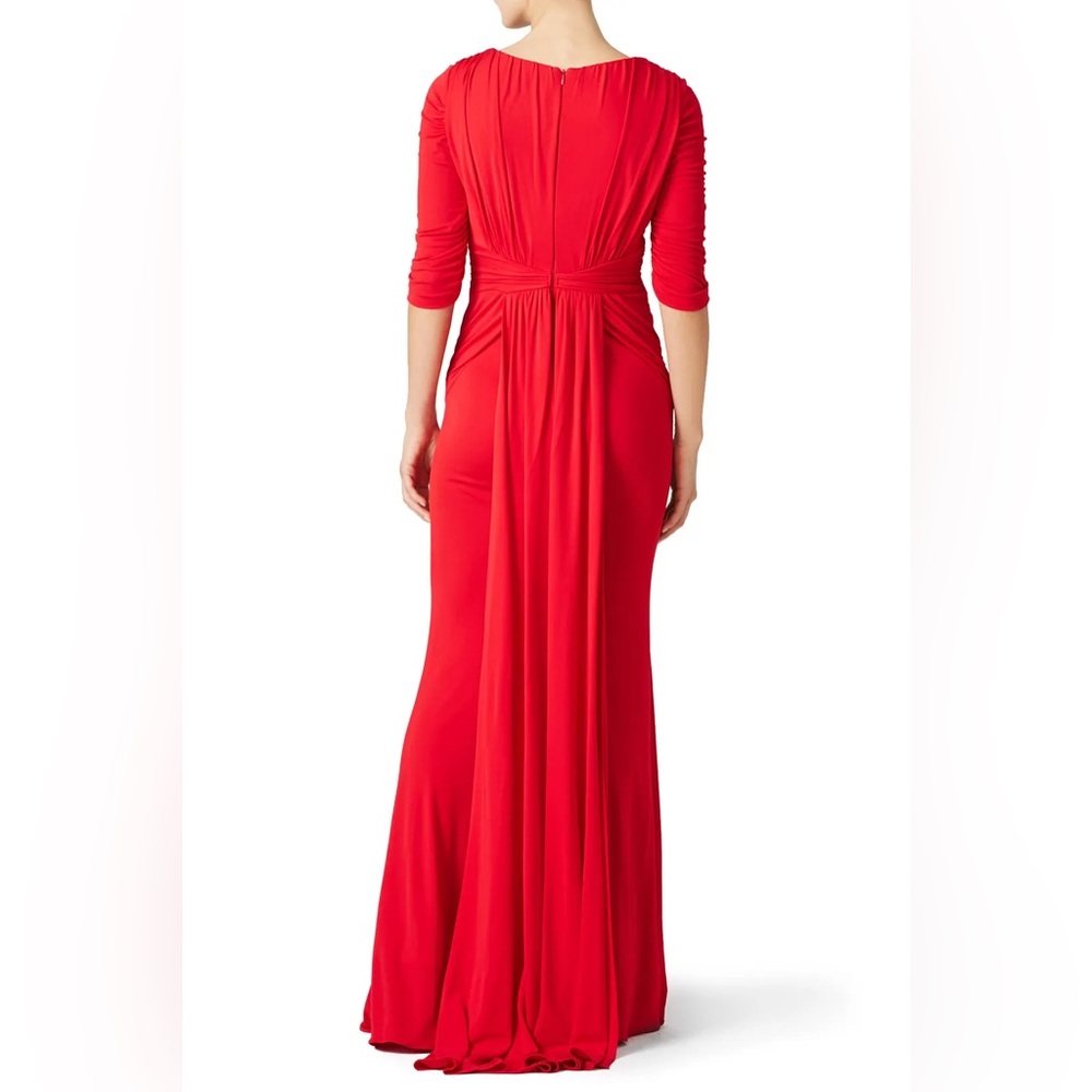 Badgley Mischka Layla Gown Formal Dress Red Maxi size 14 - Picture 10 of 15